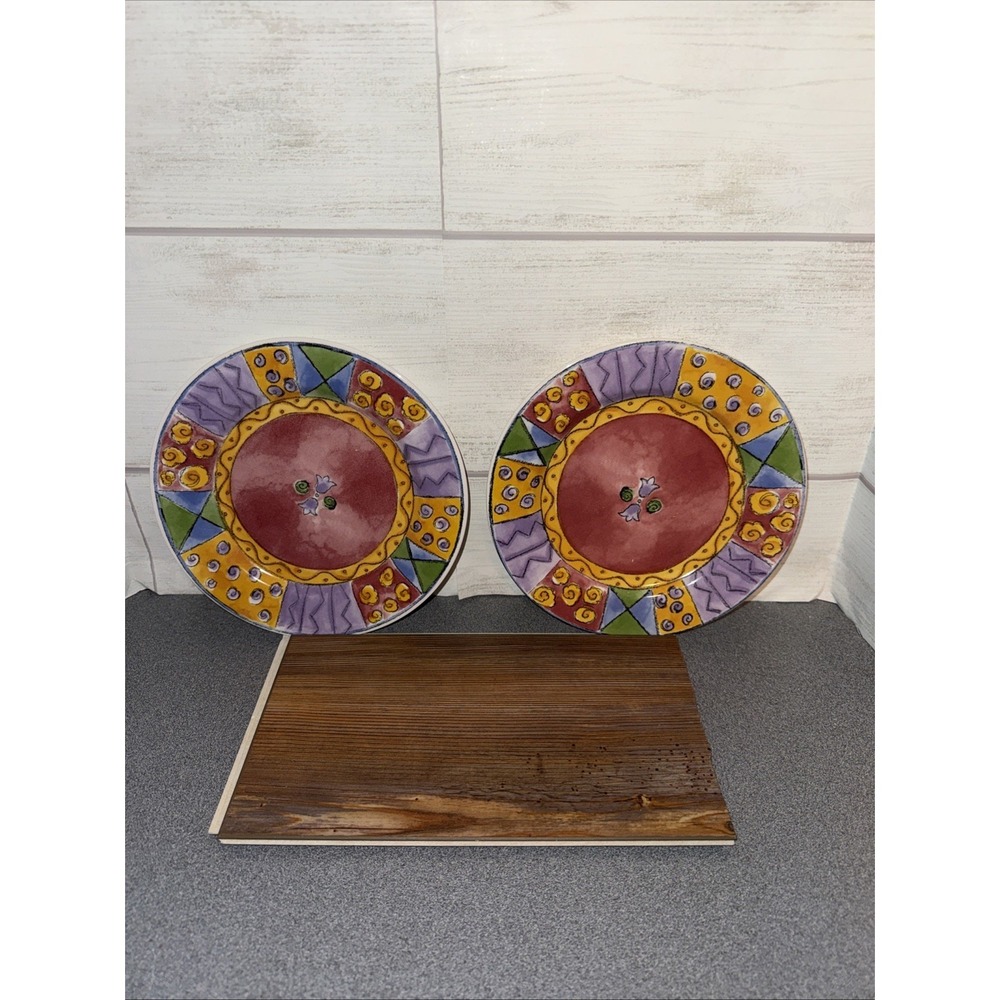 the sweet shoppe by sango Sue Zipkin Salad Plates Lot Of 2 Cherry Cheesecake